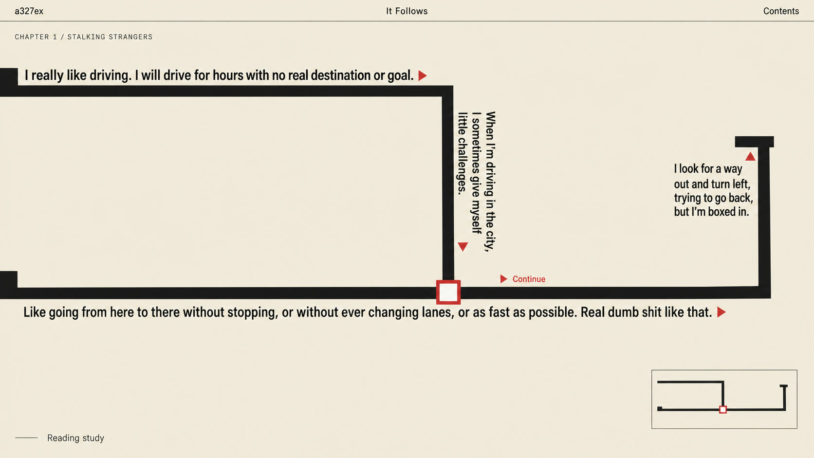 Text as navigable space