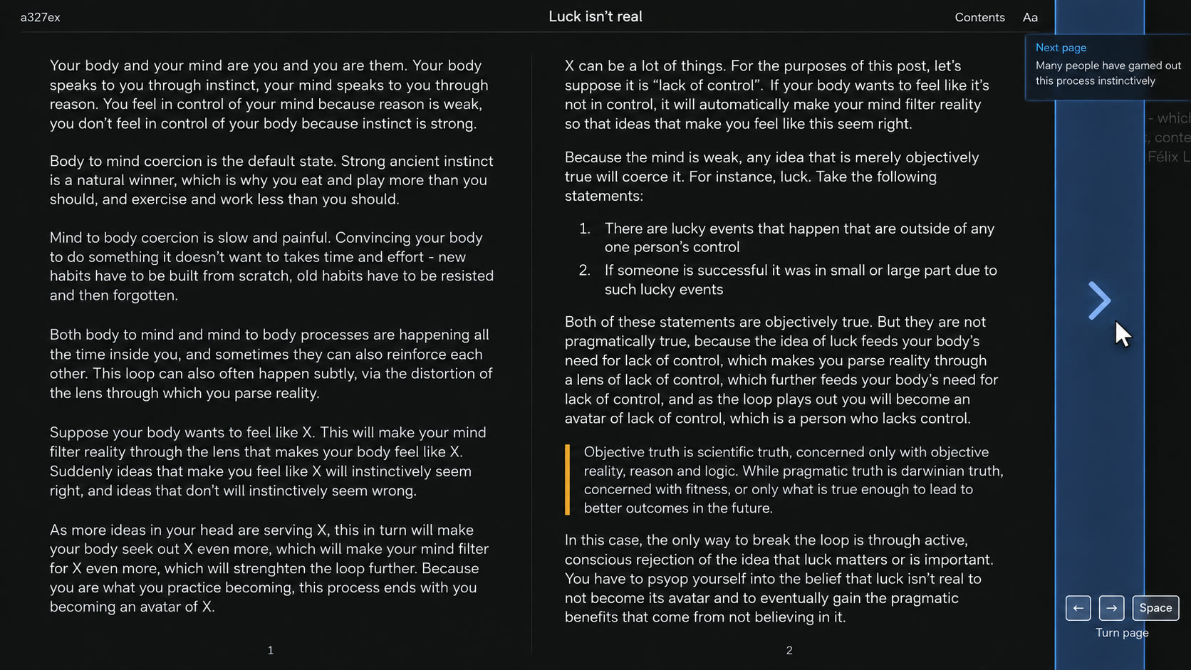 Page-turn preview
