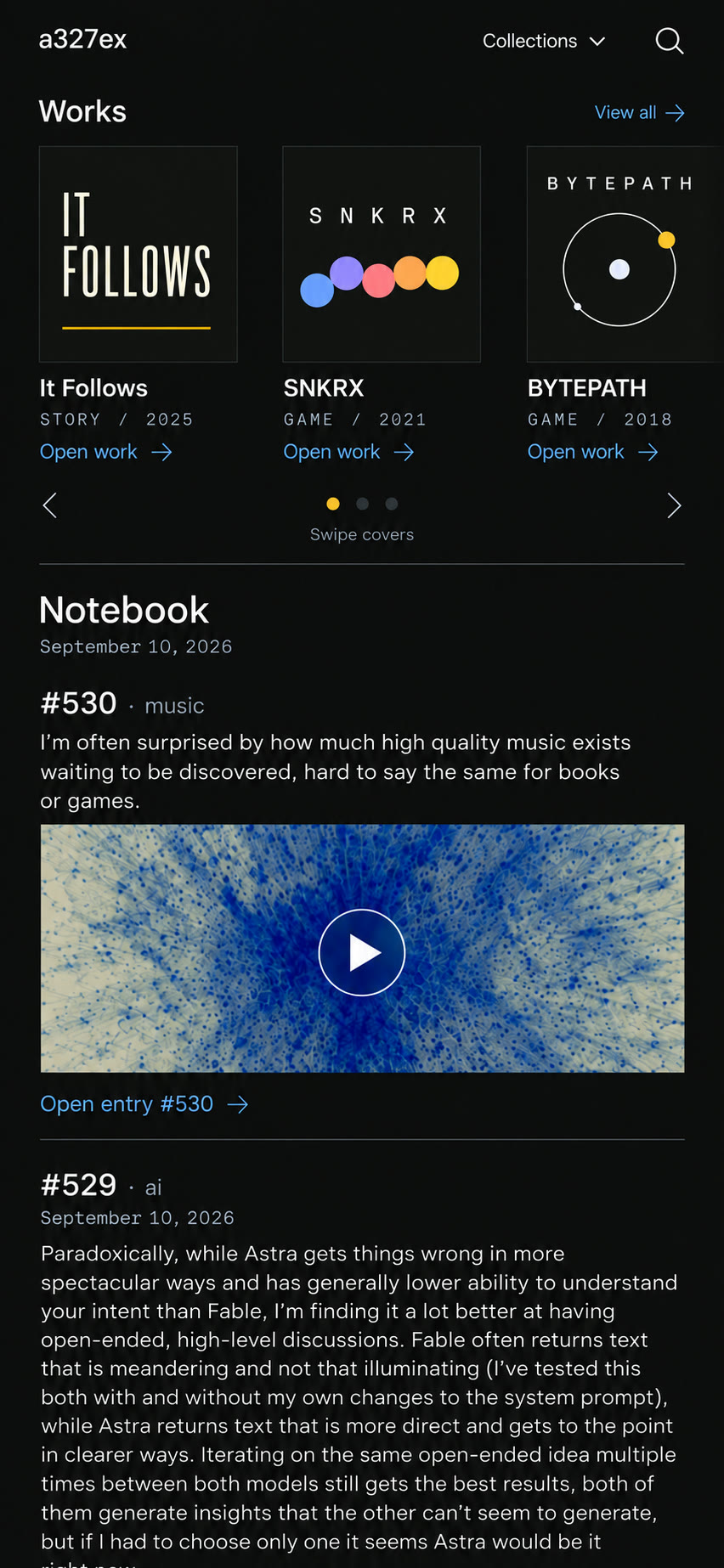Homepage on a phone